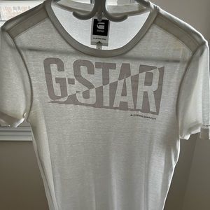 G star white t shirt, size medium